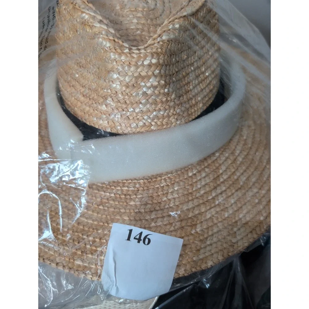 Brixton Joanna Women's Straw Hat XS Honey Wide Brim Fedora UPF 50+ NWT